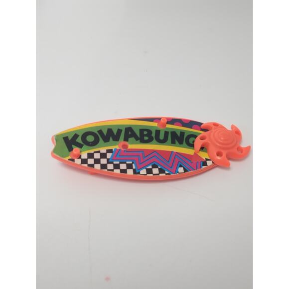 Vintage 1990 Teenage Mutant Ninja Turtles TMNT Michelangelo Kowabunga Surf Board - Picture 7 of 7